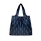 Wrapables Medium Foldable Tote Nylon Reusable Grocery Bag (Set of 2), Blue Echo